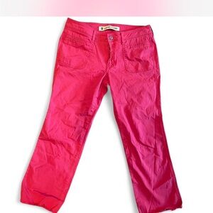 GAP Red Straight Leg Jeans Vibrant Style